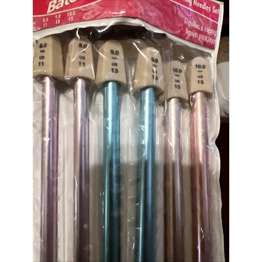 Vintage Susan Bates Silvalume Knitting Needle Sets 11191 11192 11193 Lot of 3